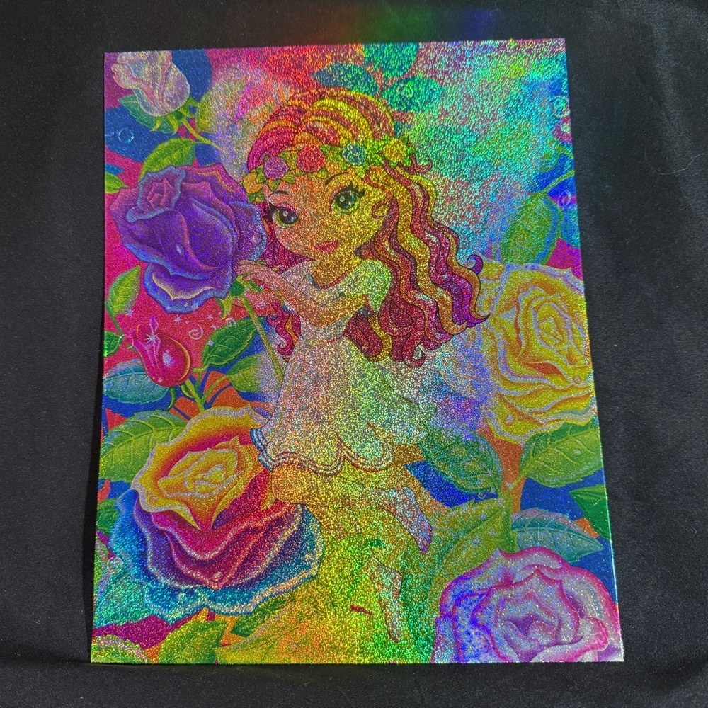 VTG, Y2K, Lisa Frank Holographic “Rosa” Fairy